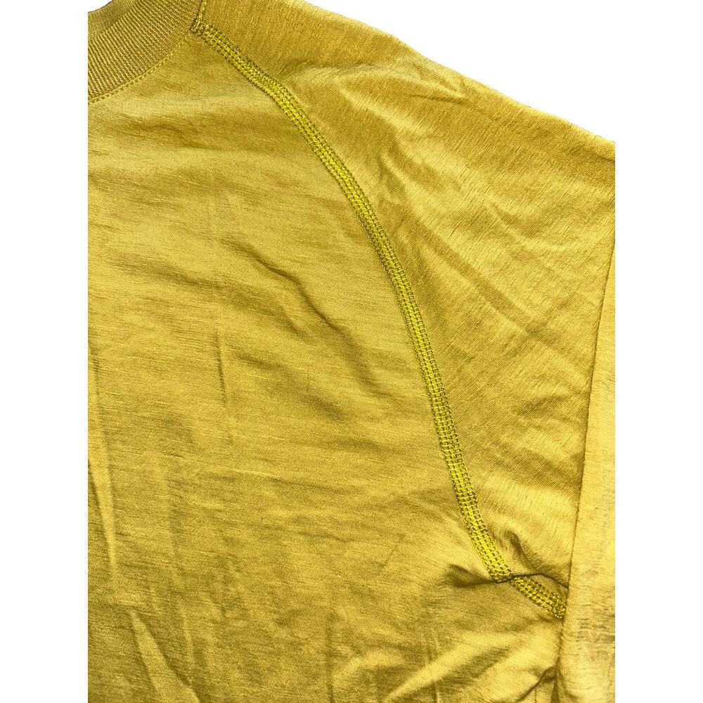 Arc'teryx Wool Base Layer Shirt Women's Large Long Sleeve Chartreuse Skiing - Picture 6 of 9